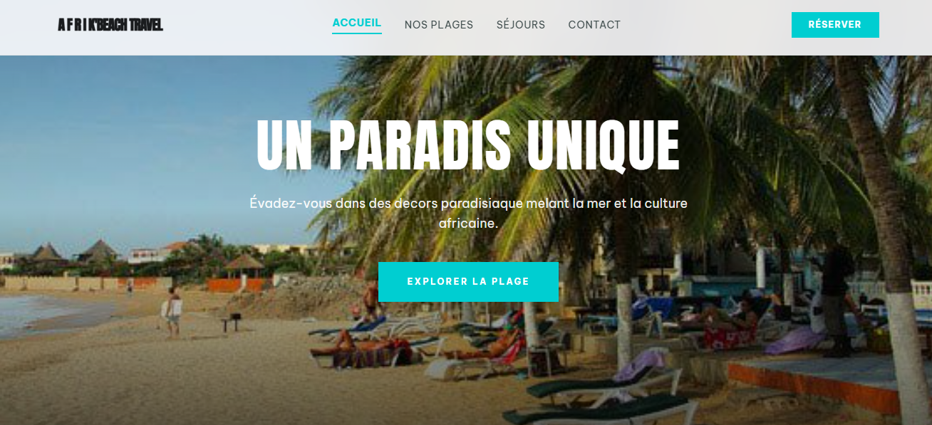 site de voyage reunissant les plages africaines